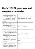 Math 117 LE3 questions and answers &plus; rationales&period;