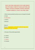 NUSC 1165 FINAL EXAM AND STUDY GUIDE NEWEST &NewLine;2026 TEST BANK&vert; COMPLETE EXAM QUESTIONS AND &NewLine;CORRECT DETAILED ANSWERS &lpar;VERIFIED ANSWERS&rpar; &NewLine;ALREADY GRADED A&plus;&vert; NUSC 1165 FINAL EXAM