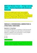 BIOD 210 Module 6 Exam &ndash; Portage Learning &NewLine;&lpar;2026&rpar; &ndash; Practice Questions with Answers & &NewLine;Rationales