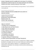 KANSAS STANDARD MASTER PLUMBER WITH GAS &lpar;EXAM 557&rpar; LICENSING&NewLine;EXAMINATION COMPLETE PRACTICE TEST BANK QUESTIONS AND ANSWERS &vert;&NewLine;VERIFIED SOLUTIONS &vert; UPDATED 2026&sol;2027 STUDY GUIDE