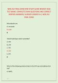 MCB 252 FINAL EXAM AND STUDY GUIDE NEWEST 2026 &NewLine;TEST BANK&vert; COMPLETE EXAM QUESTIONS AND CORRECT &NewLine;VERIFIED ANSWERS&sol; ALREADY GRADED A&plus;&vert; MCB 252 &NewLine;FINAL EXAM