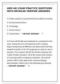 ARM 401 Exam Practice Questions &vert; Detailed Verified Answers & Study Guide&NewLine;&NewLine;