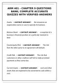 ARM 401 Chapter 9 Questions Bank &vert; Complete Quizzes with Verified Answers&NewLine;&NewLine;