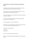 AMS 375 Final Review &ndash; Study Guide&comma; Practice Questions & Comprehensive Revision