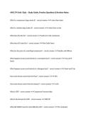 AMS 274 Unit I Quiz &ndash; Study Guide&comma; Practice Questions & Revision Notes