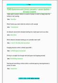 FSVO Questions and Correct Answers&sol; Latest Update &sol; &NewLine;Already Graded 