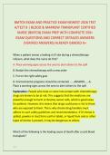 BMTCN EXAM AND PRACTICE EXAM NEWEST 2026 TEST &NewLine;A&sol;TEST B &vert; BLOOD & MARROW TRANSPLANT CERTIFIED &NewLine;NURSE &lpar;BMTCN&rpar; EXAM PREP WITH COMPLETE 550&plus; &NewLine;EXAM QUESTIONS AND CORRECT DETAILED ANSWERS &NewLine;&lpar;VERIFIED ANSWERS&rpar; ALREADY GRADED A&plus;