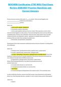 BIOCHEM C785 Final Exam Review &ndash; Western Governors University &lpar;WGU&rpar; &ndash; 2026&sol;2027 Practice Questions and Correct Answers Study Guide
