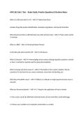 AMS 262 Unit 1 Test &ndash; Study Guide&comma; Practice Questions & Revision Notes