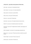 AMS 262 Unit 3 &ndash; Study Guide&comma; Practice Questions & Revision Notes
