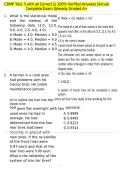 CRMP Test 3 with all Correct & 100&percnt; Verified Answers &vert;Actual Complete Exam &vert;Already Graded A&plus;