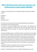 WGU C785 Biochemistry Unit Exam Questions and Verified Answers &ndash; Western Governors University &lpar;WGU&rpar; &ndash; 2026&sol;2027 Latest Course Review Guide