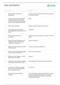 WGU GEOGRAPHY Comprehensive Questions &lpar;Frequently Tested&rpar; and Complete Solutions Graded A&plus;