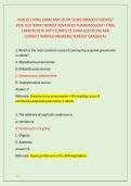NUR 651 FINAL EXAM AND STUDY GUIDE &lpar;BRADLEY&rpar; NEWEST &NewLine;2026 TEST BANK&vert; NUR651 ADVANCED PHARMACOLOGY I FINAL &NewLine;EXAM REVIEW WITH COMPLETE EXAM QUESTIONS AND &NewLine;CORRECT VERIFIED ANSWERS&sol; ALREADY GRADED A&plus;