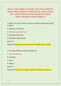 NUR 651 EXAM 3 &lpar;BRADLEY&rpar; NEWEST 2026 ACTUAL EXAM TEST &NewLine;BANK&vert; NUR651 ADVANCED PHARMACOLOGY I EXAM 3 REVIEW &NewLine;WITH COMPLETE REAL EXAM QUESTIONS AND CORRECT &NewLine;VERIFIED ANSWERS&sol; ALREADY GRADED A&plus;