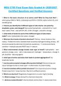 Package deal for WGU C785 Biochemistry Study Guide Questions and Verified Answers &ndash; Western Governors University &lpar;WGU&rpar; &ndash; 2026&sol;2027 Biochemistry Course Review Material