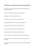 AMS 262 Unit 5 &ndash; Study Guide&comma; Practice Questions & Revision Notes