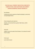 NUR 355 Exam 2 NEWEST 2026 ACTUAL EXAM WITH &NewLine;COMPLETE REAL EXAM QUESTIONS AND CORRECT &NewLine;VERIFIED ANSWERS&sol; ALREADY GRADED A&plus; 