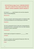 NUR 354 Pharmacology 2 Exam 1 &lpar;ARIZONA&rpar; NEWEST &NewLine;2026  WITH COMPLETE REAL EXAM QUESTIONS AND &NewLine;CORRECT VERIFIED ANSWERS&sol; ALREADY GRADED A&plus;