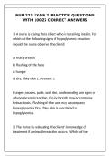 NUR 221 Exam 2 Practice Questions &vert; Diabetes & Insulin Management Study Guide&NewLine;