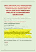 BMTCN EXAM AND PRACTICE EXAM NEWEST 2026 &NewLine;TEST BANK&vert; BLOOD & MARROW TRANSPLANT &NewLine;CERTIFIED NURSE &lpar;BMTCN&rpar; EXAM PREP WITH &NewLine;COMPLETE EXAM QUESTIONS AND CORRECT &NewLine;DETAILED ANSWERS