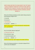 BMTCN EXAM AND PRACTICE EXAM NEWEST 2026 TEST BANK&vert; &NewLine;BLOOD & MARROW TRANSPLANT CERTIFIED NURSE &lpar;BMTCN&rpar; &NewLine;EXAM PREP WITH COMPLETE 550 REAL EXAM QUESTIONS AND &NewLine;CORRECT DETAILED ANSWERS &lpar;VERIFIED ANSWERS&rpar; ALREADY &NewLine;GRADED A&plus; 