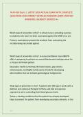 NUR 426 Exam 1  LATEST 2026 ACTUAL EXAM WITH COMPLETE &NewLine;QUESTIONS AND CORRECT DETAILED ANSWERS &lpar;100&percnt; VERIFIED &NewLine;ANSWERS&rpar; &vert;ALREADY GRADED A&plus;
