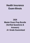 Health Insurance Exam &ndash; Illinois&colon; Complete Study Guide & Practice Questions PDF