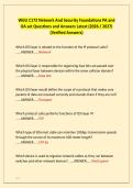 WGU C172 Network And Security Foundations PA and &NewLine;OA set Questions and Answers Latest &lpar;2026 &sol; 2027&rpar; &NewLine;&lpar;Verified Answers&rpar;