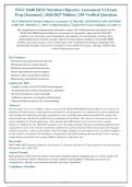 WGU D440 HESI Nutrition Objective Assessment V2 2026-2027 QUESTIONS AND ANSWERS&NewLine;ALREADY GRADED A&plus;&period; 100&percnt; Verified Solutions &vert; Updated Per Latest Guidelines &vert; Graded A&plus;