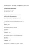 BMB 252 Last Exam &ndash; Study Guide&comma; Practice Questions & Revision Notes