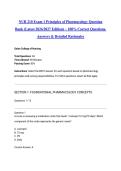 NUR 210 Exam 1 Principles of Pharmacology Question Bank &lpar;Latest 2026&sol;2027 Edition&rpar; &ndash; 100&percnt; Correct Questions&comma; Answers & Detailed Rationales