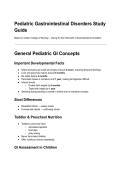 NSG 3600 - Pediatric GI Study Guide &vert; Latest Actual Verified study complete Solutions &vert; 2026 Updates &vert; 100&percnt; correct