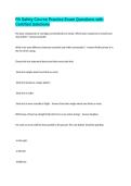 PA Safety Course Practice Exam Questions with Certified Solutions