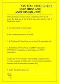 NYC FLSD TEST &NewLine;QUESTIONS AND &NewLine;ANSWERS 2026 - 2027