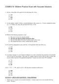COMM 215- Midterm Practice Exam with Accurate Solutions