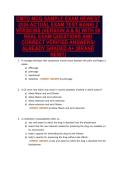 CMTO MCQ SAMPLE EXAM NEWEST&NewLine;2026 ACTUAL EXAM TEST BANK&vert; 2&NewLine;VERSIONS &lpar;VERSION A & B&rpar; WITH 50&NewLine;REAL EXAM QUESTIONS AND&NewLine;CORRECT VERIFIED ANSWERS&sol;&NewLine;ALREADY GRADED A&plus; &lpar;BRAND&NewLine;NEW&excl;&excl;&rpar;