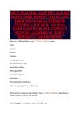 CMTO MCQ QUIZ&lowbar;CONTENT OUTLINE&NewLine;BASED EXAM NEWEST 2026 ACTUAL&NewLine;EXAM TEST BANK&vert; 2 VERSIONS&NewLine;&lpar;VERSION A & B&rpar; WITH 100 REAL&NewLine;EXAM QUESTIONS AND CORRECT&NewLine;VERIFIED ANSWERS&sol; ALREADY&NewLine;GRADED A&plus; &lpar;BRAND NEW&excl;&excl;&rpar;