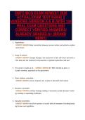 CMTO MCQ EXAM NEWEST 2026&NewLine;ACTUAL EXAM TEST BANK&vert; 2&NewLine;VERSIONS &lpar;VERSION A & B&rpar; WITH 120&NewLine;REAL EXAM QUESTIONS AND&NewLine;CORRECT VERIFIED ANSWERS&sol;&NewLine;ALREADY GRADED A&plus; &lpar;BRAND&NewLine;NEW&excl;&excl;&rpar;