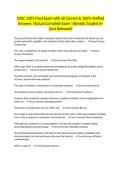 COSC 1301 Final Exam with all Correct & 100&percnt; Verified Answers &vert;Actual Complete Exam &vert;Already Graded A&plus; &lpar;Just Released&rpar;