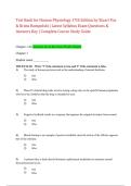 Test Bank for Human Physiology 17th Ed Stuart Fox Rompolski Study Guide
