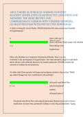 Adult Medical Surgical Nursing CMS Content Mastery Series Study Guide Review