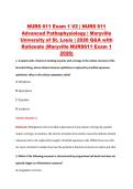 NURS 611 Exam 1 V2 &vert; NURS 611 &NewLine;Advanced Pathophysiology &vert; Maryville &NewLine;University of St&period; Louis &vert; 2026 Q&A with &NewLine;Rationale &lpar;Maryville NURS611 Exam 1 &NewLine;2026&rpar;