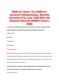 NURS 611 Exam 1 V1&ndash;V3 &vert; NURS 611 Advanced Pathophysiology &vert; Maryville University of St&period; Louis &vert; 2026 Q&A with Rationale &lpar;Maryville NURS611&rpar;