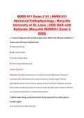 NURS 611 Exam 2 V1 &vert; NURS 611 &NewLine;Advanced Pathophysiology &vert; Maryville &NewLine;University of St&period; Louis &vert; 2026 Q&A with &NewLine;Rationale &lpar;Maryville NURS611 Exam 2 &NewLine;2026&rpar; 
