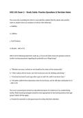 NSG 101 Exam 2 &ndash; Study Guide&comma; Practice Questions & Revision Notes