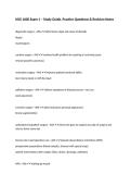 NSG 1600 Exam 1 &ndash; Study Guide&comma; Practice Questions & Revision Notes