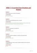 SNSA 7&period;1 E-Learning Exam Questions and Answers&period;