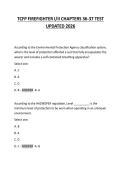 TCFP FIREFIGHTER I&sol;II CHAPTERS 36-37 TEST &NewLine;UPDATED 2026 
