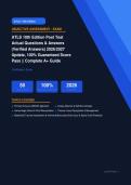 ATLS 10th Edition Post Test Questions & Answers Verified Actual Exam 2026&sol;2027 &ndash; Complete Exam-Style Q&As &vert; 100&percnt; Certified Verified &ndash; Pass Guaranteed &ndash; A&plus; Graded
